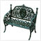Медные таблица и стулья литого железа сада ржавчины в Суде литого железа античного стиля винтажном