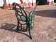 Внешний чугунный стиль таблицы и бабочки стульев античный зеленый
