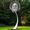 Нержавеющая сталь открытого сада искусства металла известная современная скульптура ветра диаметра 2 м