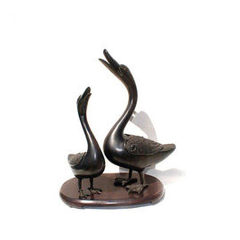 Статуи на открытом воздухе/крытого литого железа животные/скульптура лебедя бронзы
