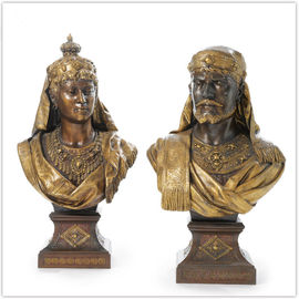 Подгонянные статуи литого железа народного искусства античные/статуи сада бронзы
