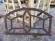 Старое литое железо оконных рам металла Буйдинг декоративное исправленное для дома